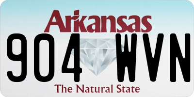AR license plate 904WVN