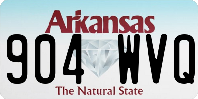 AR license plate 904WVQ