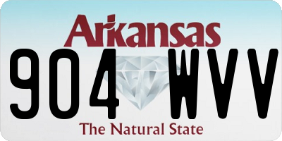 AR license plate 904WVV
