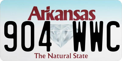 AR license plate 904WWC