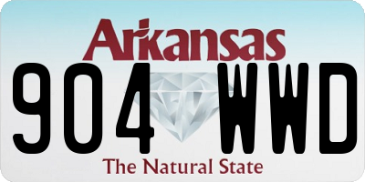 AR license plate 904WWD