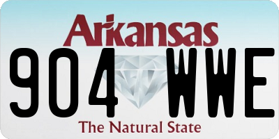 AR license plate 904WWE