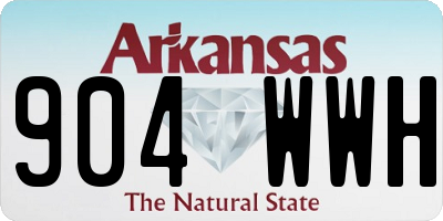 AR license plate 904WWH