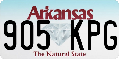 AR license plate 905KPG