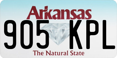 AR license plate 905KPL