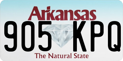 AR license plate 905KPQ