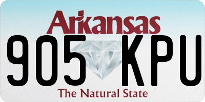 AR license plate 905KPU