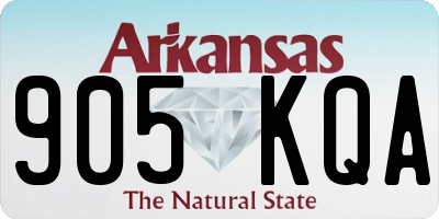 AR license plate 905KQA