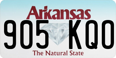 AR license plate 905KQO