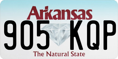 AR license plate 905KQP