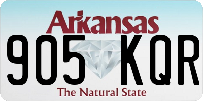 AR license plate 905KQR