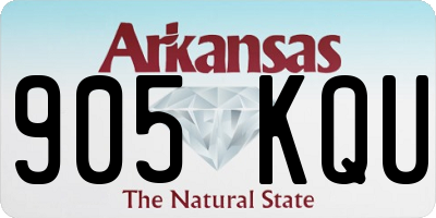 AR license plate 905KQU