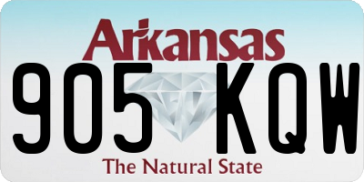 AR license plate 905KQW
