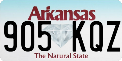 AR license plate 905KQZ