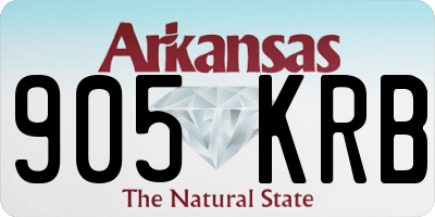 AR license plate 905KRB