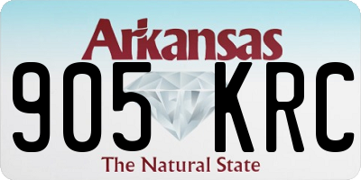 AR license plate 905KRC