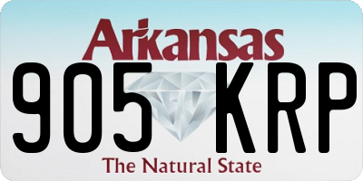 AR license plate 905KRP
