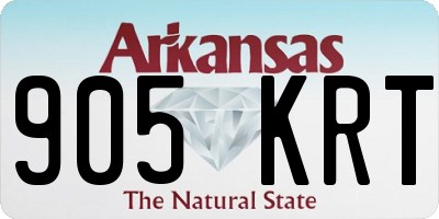 AR license plate 905KRT