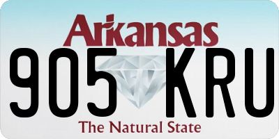 AR license plate 905KRU