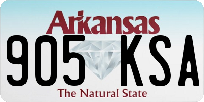 AR license plate 905KSA