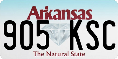 AR license plate 905KSC
