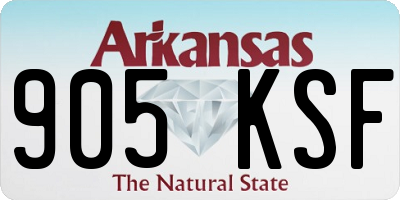 AR license plate 905KSF