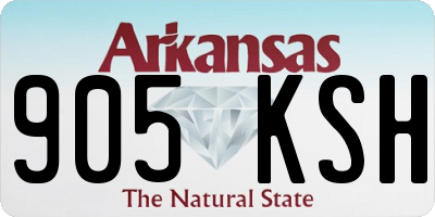 AR license plate 905KSH