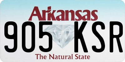 AR license plate 905KSR