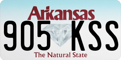 AR license plate 905KSS