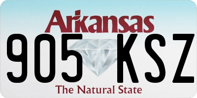 AR license plate 905KSZ
