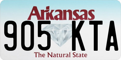 AR license plate 905KTA