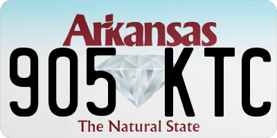 AR license plate 905KTC