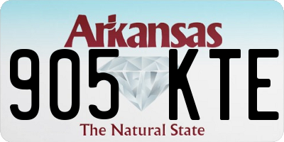 AR license plate 905KTE