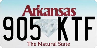 AR license plate 905KTF