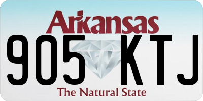 AR license plate 905KTJ