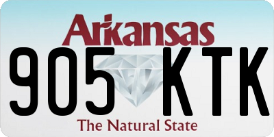 AR license plate 905KTK