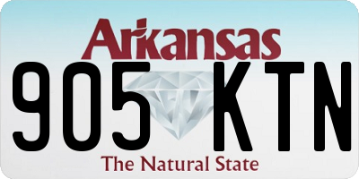 AR license plate 905KTN