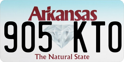 AR license plate 905KTO