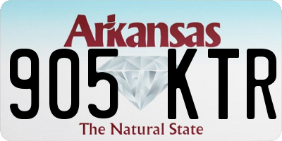 AR license plate 905KTR
