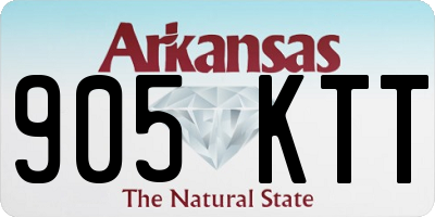 AR license plate 905KTT