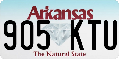 AR license plate 905KTU