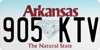 AR license plate 905KTV