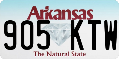 AR license plate 905KTW