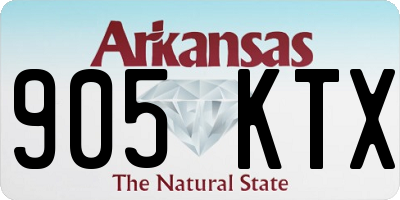 AR license plate 905KTX