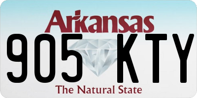 AR license plate 905KTY