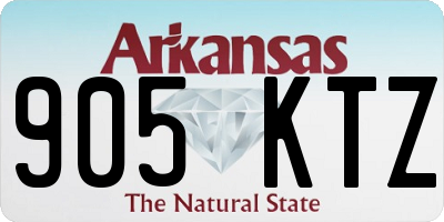 AR license plate 905KTZ