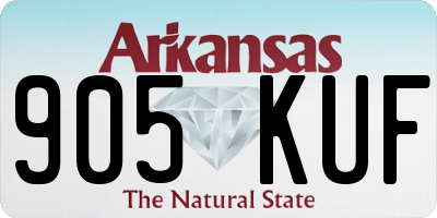 AR license plate 905KUF