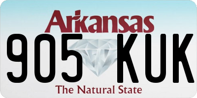 AR license plate 905KUK