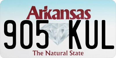 AR license plate 905KUL