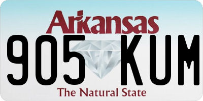 AR license plate 905KUM